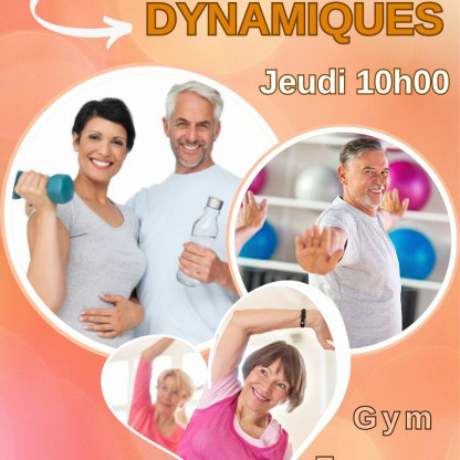 ACTIVITES DU GYMNASTIQUE CLUB BONDEVILLAIS - SENIORS dynamiques 60 ans et +
Jeudi 10h00 
Cours de gym pour entretenir sa condition physique en fonction des capacités de chacun. Séances multi activités. Thème différent chaque semaine (haltères, élastique, ballon, cerceau, step...)Travail d'endurance (cardio), du renforcement musculaire, des séquences de coordination, équilibre et souplesse.                                                          Une séance complète pour entretenir son capital santé.